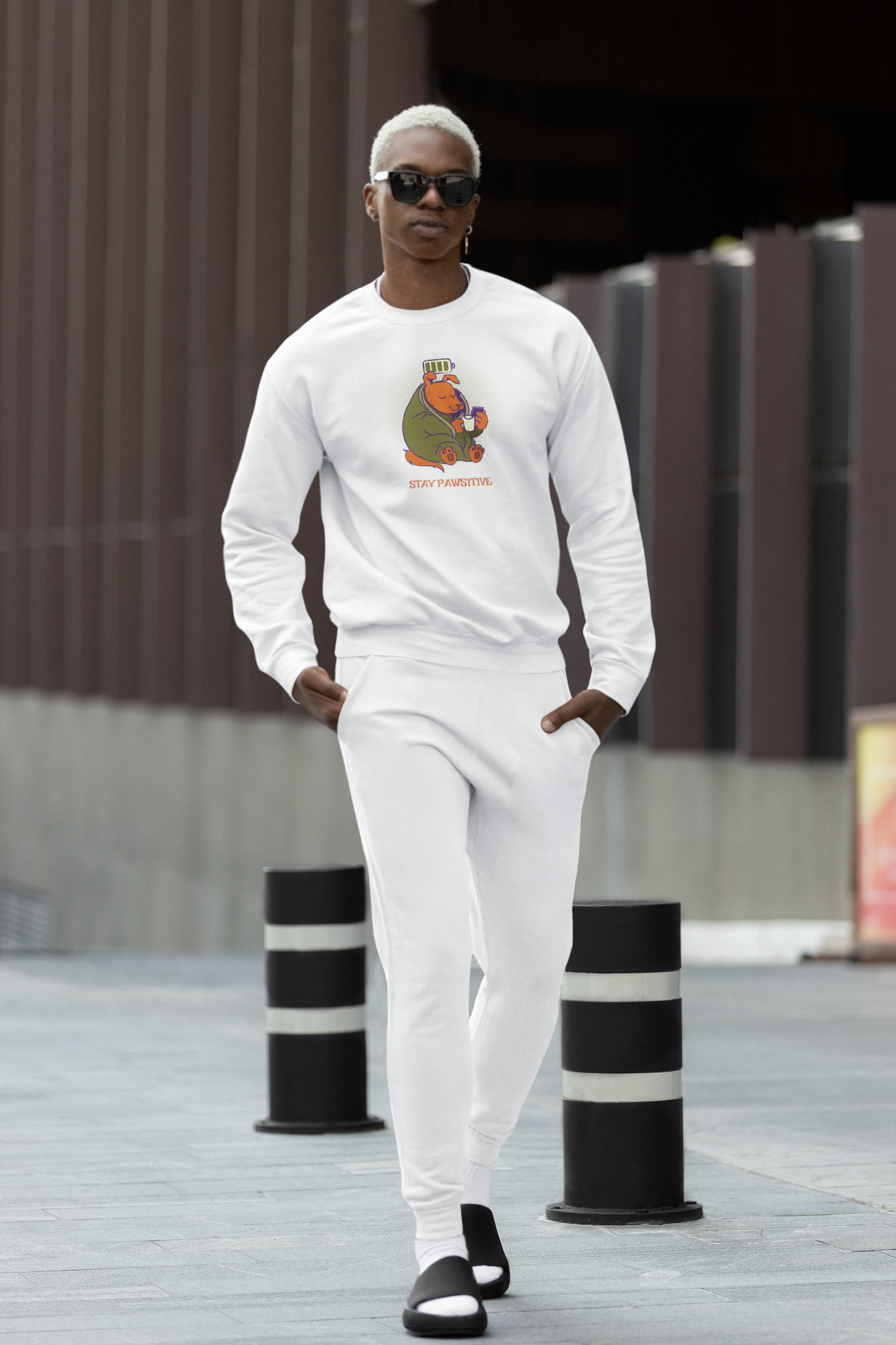 STAY PAWSITIVE (Unisex Sweatshirt)