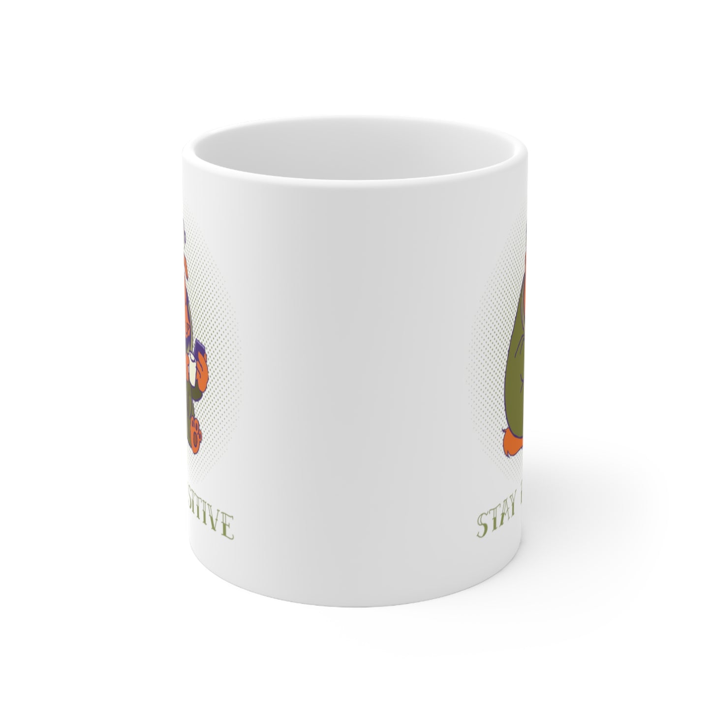 STAY PAWSITIVE  (Ceramic Mug 11oz)