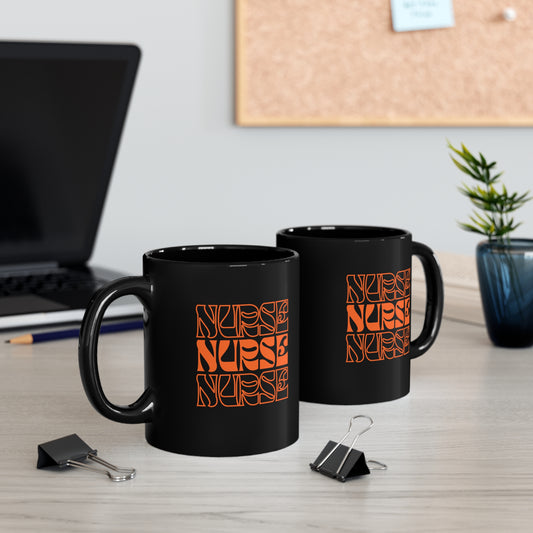 Nurse Black Mugs