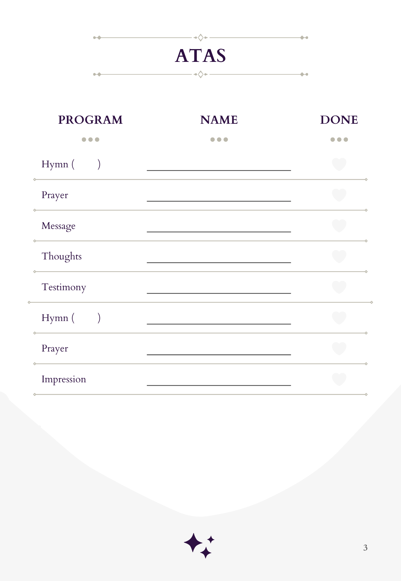 Family Home Evening Planner  (PRINTABLE)