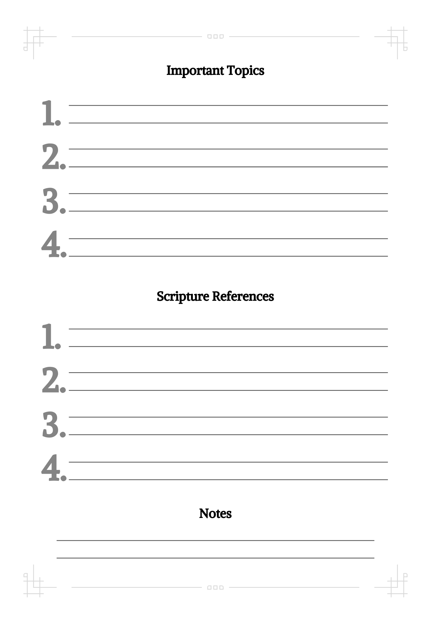 My Discourses Journal(PRINTABLE)