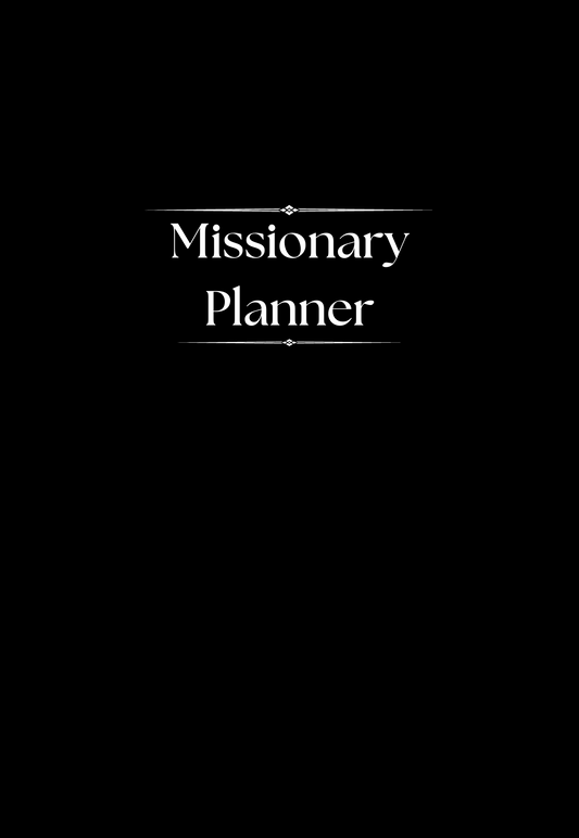 LDS Elder Missionary Planner (PRINTABLE)