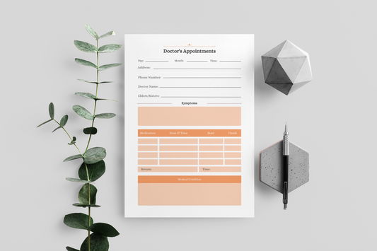 Notepad Doctor's Appointments Elders & Sisters (PRINTABLE)