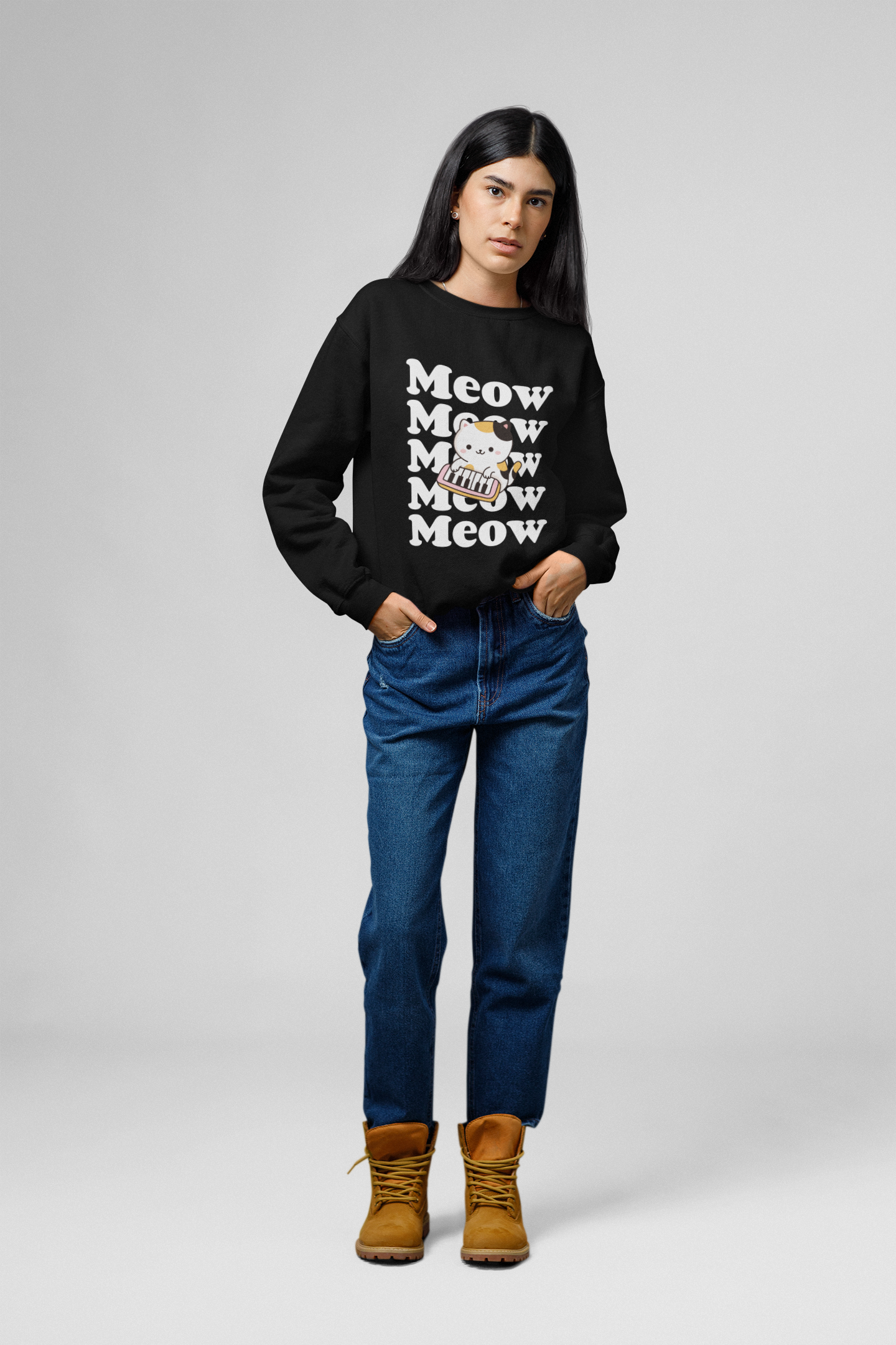 MEOW (Unisex Sweatshirt) -2 available models)